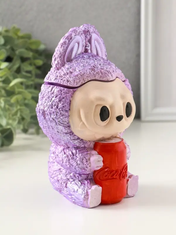 Шкатулка для украшений &laquo;Чудик с банкой&raquo; 15&times;8 см, сиреневый