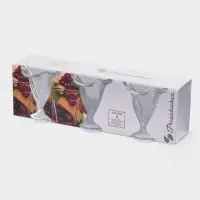 Набор креманок для мороженого стеклянный Ice ville, d=12 см, 3 шт.