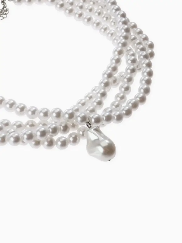 Бусы из жемчуга &laquo;Диана&raquo;, 4 нити, d=0.8, 40 см, белые