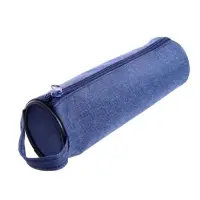 Пенал - тубус школьный на молнии Calligrata &laquo;Джинс&raquo;, МИКС