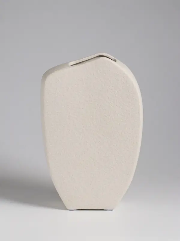 Ваза настольная керамика Ваза настольная керамика "Ачиль" 20,5х13 см, белый