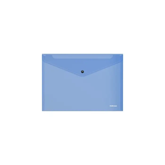 Папка-конверт на кнопке А5+ (239x189x9 мм), 180 мкм, ErichKrause Vivid, глянцевая, полупрозрачная, микс Папка-конверт на кнопке А5+ (239x189x9 мм), 180 мкм, ErichKrause Vivid, глянцевая, полупрозрачная, микс