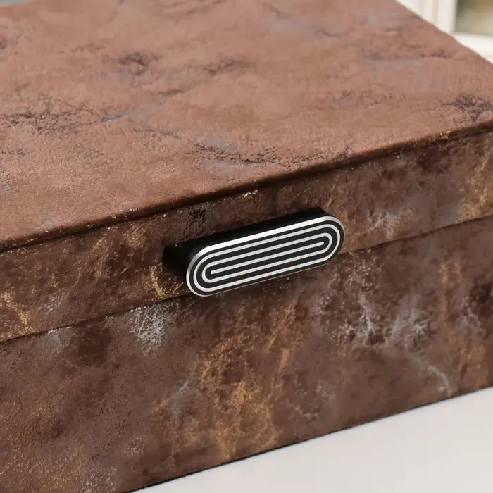 Шкатулка для украшений &laquo;Гранит&raquo;, дерево, искусственная кожа, 24&times;16&times;10.3 см