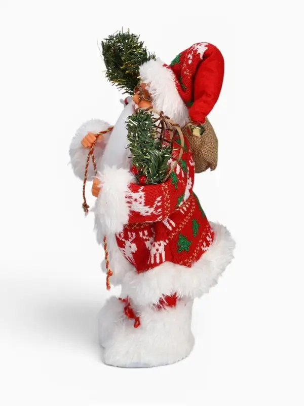 Дед Мороз под ёлку &laquo;Зимнее волшебство. В красной шубке, колпачке и с подарками&raquo;, 30 см