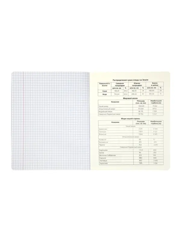 Комплект 12 предметных тетрадей 48 листов, справочная информация, 60гр, Мрамор пастель