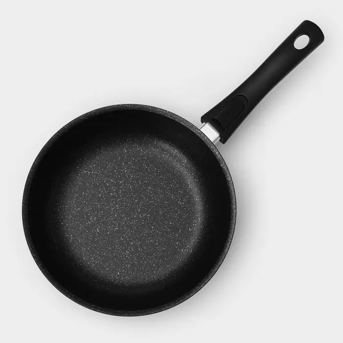 Набор посуды KUKMARA &laquo;Мраморная №3&raquo;, 6 предметов, съёмная ручка, антипригарное покрытие, литой алюминий, литой алюминий