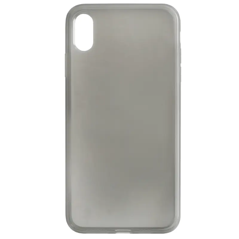 Чехол iPh XS Max TPU 2.0mm глянцевый черный
