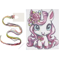 Набор для изготовления Вышивка единорожка МУЛЬТИ АРТ VSH-121706