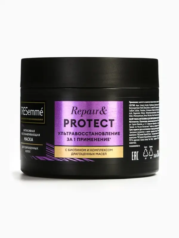 Маска для волос ТРЕСемме восстановление и защита для поврежденных и ломких волос, 300 мл Маска для волос ТРЕСемме восстановление и защита для поврежденных и ломких волос, 300 мл
