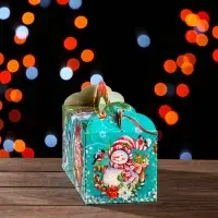 Подарочная коробка «Новогодние открытки» 23×10×10 см