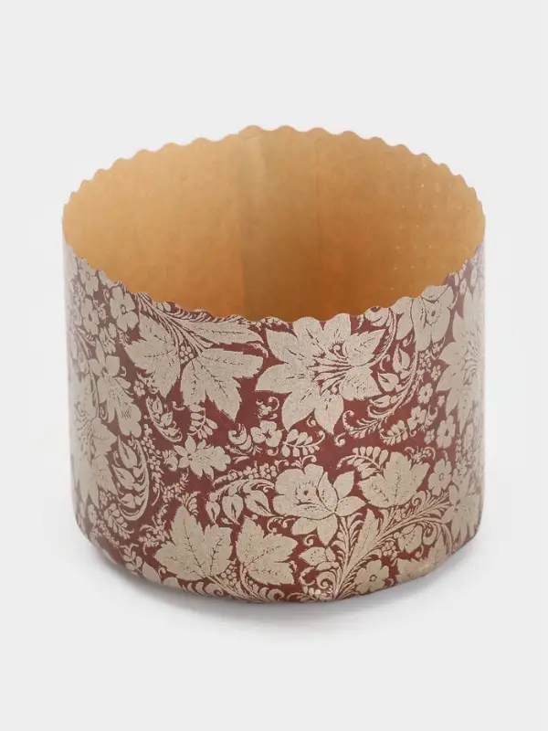 Набор бумажных форм для кулича "Узоры", 110х85 мм, 10 шт