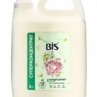 BIS Кондиционер для белья "Пион и белые цветы", концентрированный, 5 л