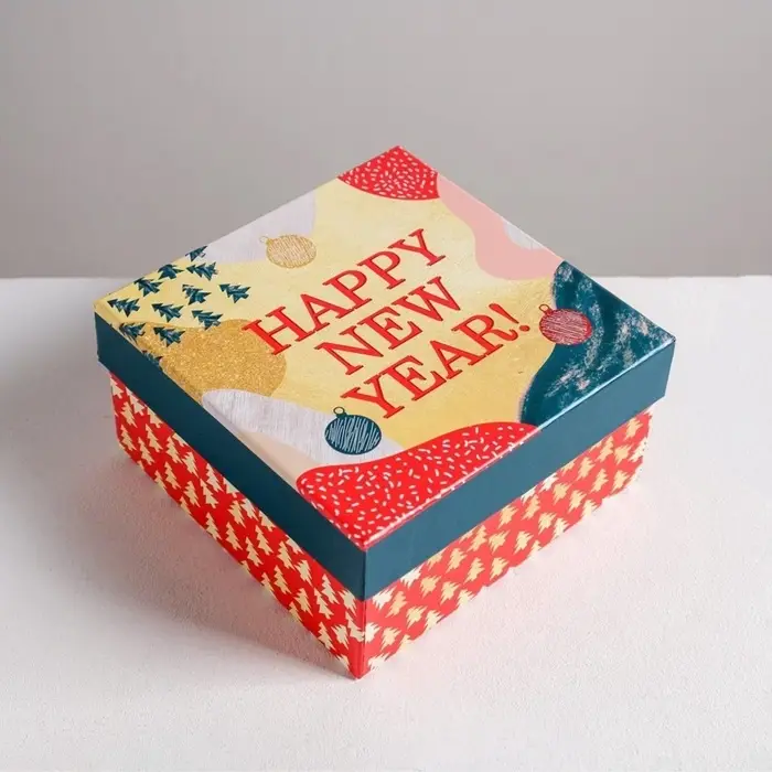 Набор подарочных коробок 6 в1 Happy new year, 10&times;10&times;6 - 20&times;20&times;11 см, Новый год