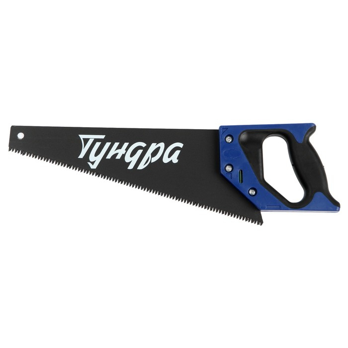 Ножовка по дереву ТУНДРА, 2К рукоятка, тефлоновое покрытие, 3D заточка, 7-8 TPI, 350 мм Ножовка по дереву ТУНДРА, 2К рукоятка, тефлоновое покрытие, 3D заточка, 7-8 TPI, 350 мм
