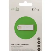 Флешка VIXION PRO Zinc Alloy, 32 Гб, USB 2.0, серая