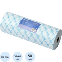 Салфетка спанлейс в рулоне 30х40, голубой, пл.50, 100шт/рул, 10288(0889)