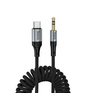 Кабель AUX на Type-C 1.5M UPA33B HOCO черный