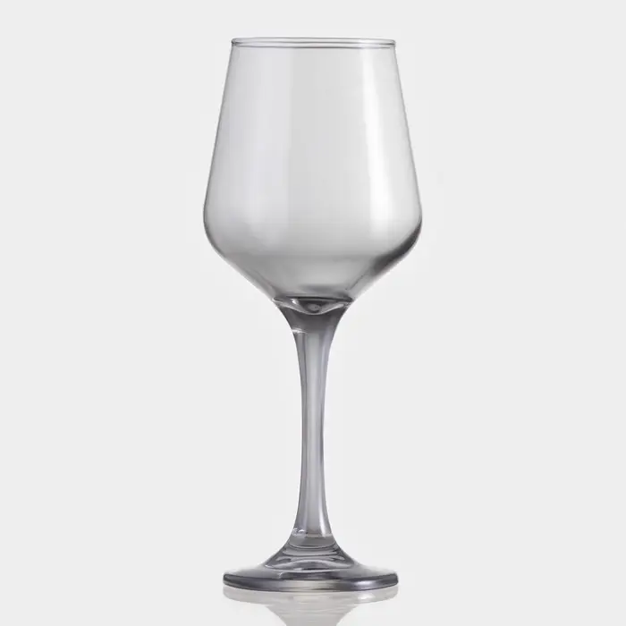 Бокал для вина, 400 мл, 8.5&times;22 см, стекло, серый