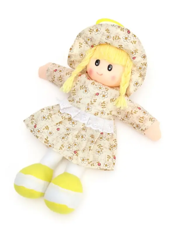 Мягкая игрушка &laquo;Кукла&raquo;, в шляпке и платьишке, цвет МИКС