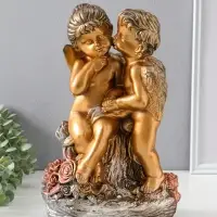 Фигура гипс &laquo;Ангел поцелуй&raquo;, 37&times;23&times;13 см