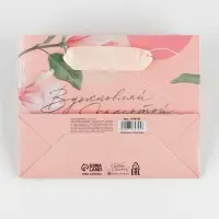 Пакет подарочный ламинированный, упаковка, «Вдохновляй», S 12 х 15 х 5.5 см
