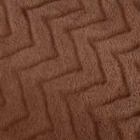 Плед микрофибра Luscan, фактура кофейный 200х220