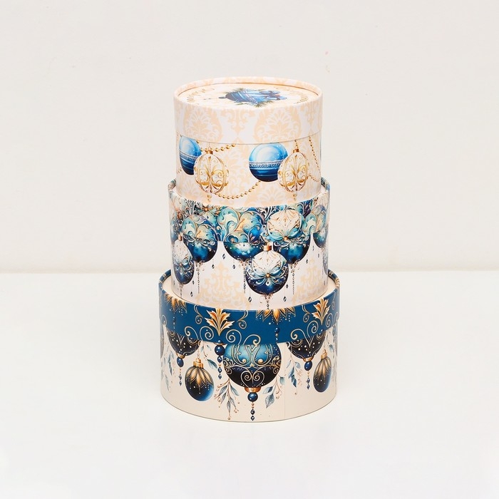 Набор подарочных новогодних коробок 3 в 1 Набор подарочных новогодних коробок 3 в 1 "Чудес в Новом году", 16 х 10, 14 х 9, 13 х 8,5 см. Новый год