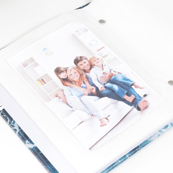 Фотоальбом на 100 фото 13х18 см Фотоальбом на 100 фото 13х18 см "Стихия. Вода" 19,5х15,5х4 см