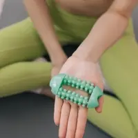 Массажёр для рук и ног, 14 колёс, 10, 5 5 см, зелёный