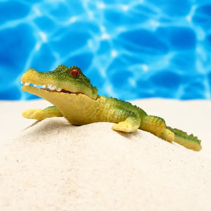 Декор для аквариума &laquo;Крокодил&raquo;, 20&times;7.5&times;3 см, с распылителем