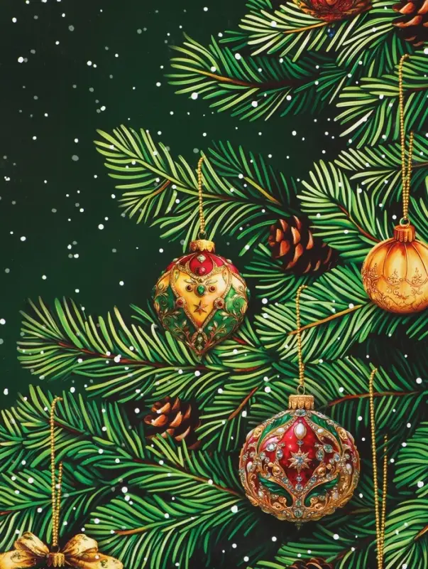 Пакет подарочный ламинированный, Пакет подарочный ламинированный, "Новый Год" , 26 х 12 х 32 см