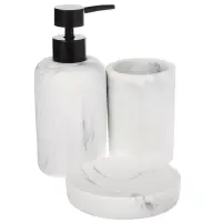 Мыльница тм VETTA Мрамор, смола (полирезин), бело-серый, 11x11x2,1см