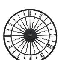 Часы настенные интерьерные &laquo;Солнце&raquo;, серия: Лофт, металл, бесшумные, плавный ход, d=80 см, от батарейки 1&times;АА