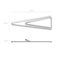 Скрепки канцелярские 32 мм, 100 штук, ErichKrause, никелированные, треугольные, картонная упаковка