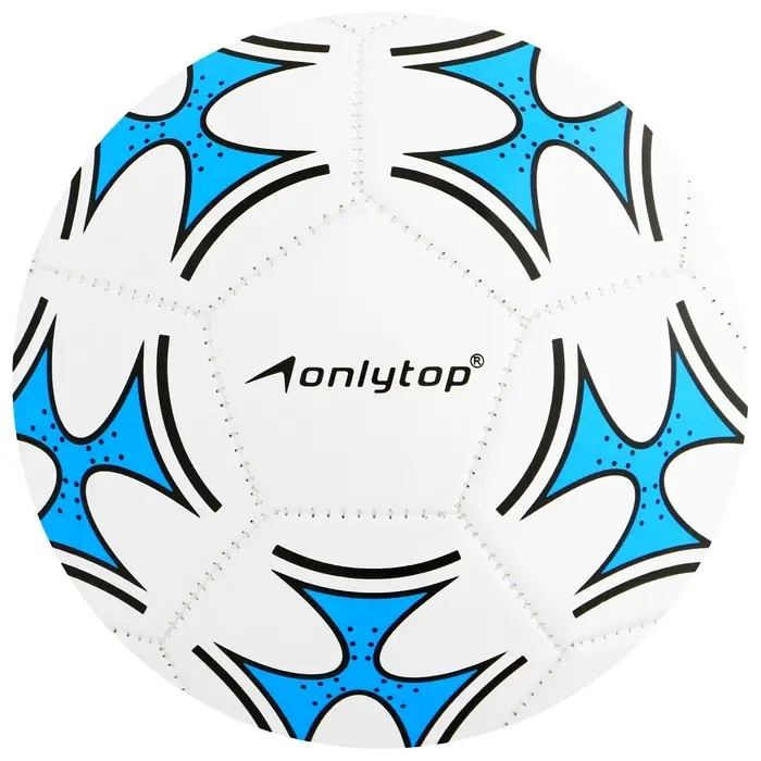 Футбольный мяч ONLYTOP, машинная сшивка, 32 панели, р. 5, PVC, МИКС