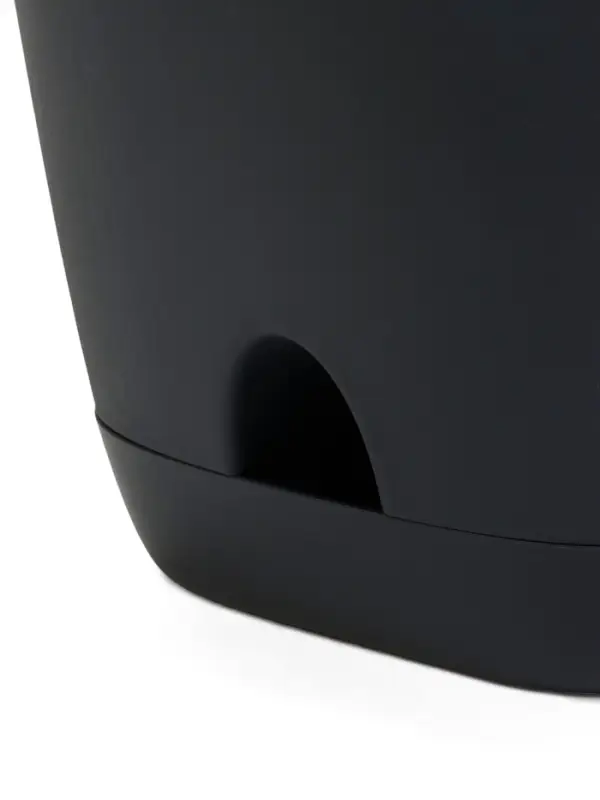 Кашпо с прикорневым поливом 8 л  D-24см, H-25см графит  Кашпо с прикорневым поливом 8 л  D-24см, H-25см графит "Гранд"