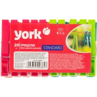 Прищепки Стандарт YORK 20шт УП_96000