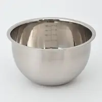 Миска, 1.4 л, d=17 см, с мерной шкалой, нержавеющая сталь