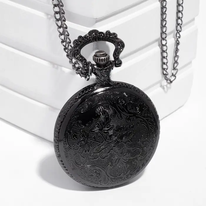 Часы карманные &laquo;Классика&raquo;, кварцевые, d=4.5 см, цепочка 37 см, с компасом