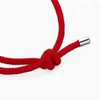 Браслет-оберег &laquo;Красная нить&raquo;, защита, красный в серебре, d=6