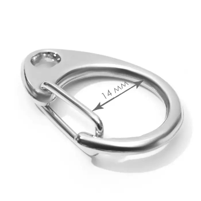 Карабин металлический «Круг», d=14 мм, 22×15 мм, 10 шт., цвет серебряный Карабин металлический «Круг», d=14 мм, 22×15 мм, 10 шт., цвет серебряный