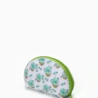 Кошелёк-монетница на молнии 11.5&times;3.5&times;8 см, с принтом, МИКС