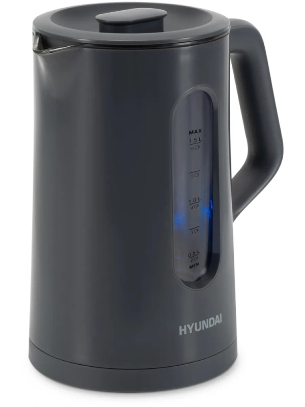 Чайник HYK-G4508 1,5л 1700Вт серый (стекло)