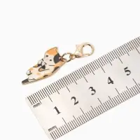 Шарм для браслета на карабине &laquo;Котёнок&raquo;, цветной в золоте