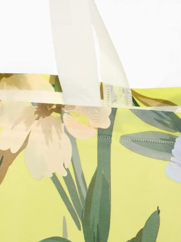 Сумка для покупок &laquo;Полевой букет&raquo;, многоразовая, зелёная