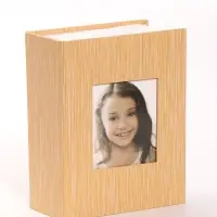 Фотоальбом на 100 фото &laquo;Под ткань&raquo;, 10&times;15 см, кожзам, 12.5&times;5.5&times;16.5 см, бежевый
