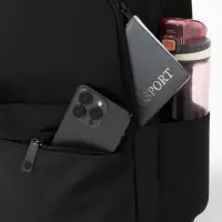 Рюкзак, водонепроницаемое дно, 2 отделения, 3 кармана, 27&times;14&times;39 см, чёрный