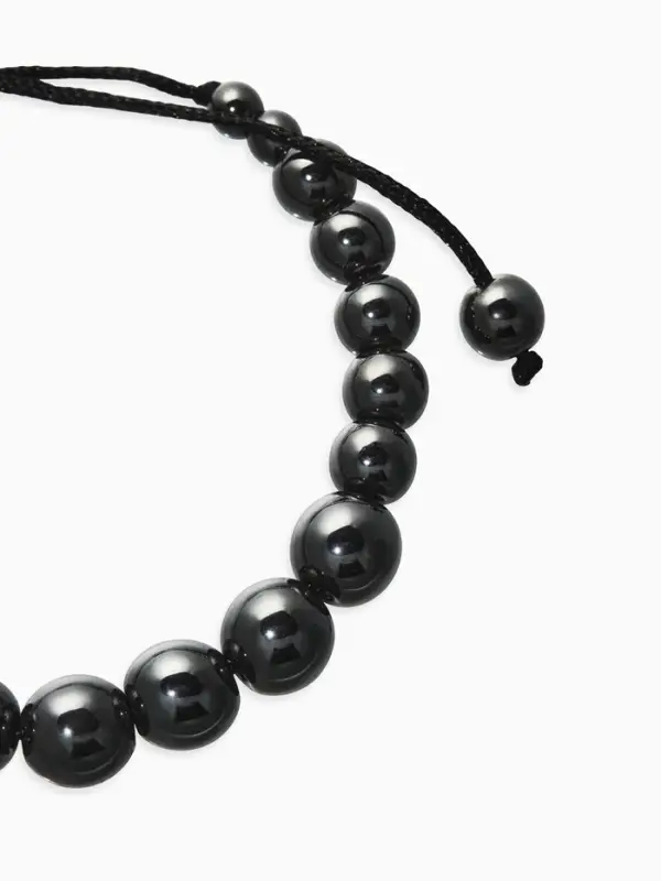 Браслет из бусин &laquo;Ассорти. Гематит&raquo;, d=6 см, серый