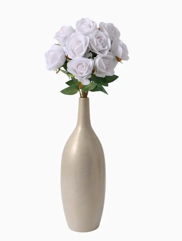 Цветы искусственные &laquo;Роза обаяние&raquo;, 6&times;46 см, белые