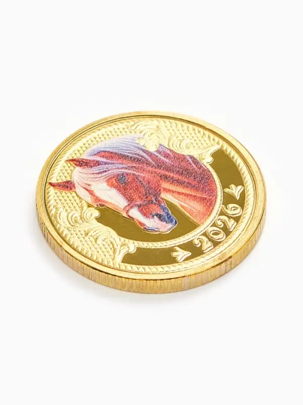 Монета новогодняя сувенирная «Богатства», диам. 2,2 см Монета новогодняя сувенирная «Богатства», диам. 2,2 см